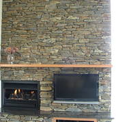 Mountain Shale profile in Tarras colour gave the client the rustic look they were after