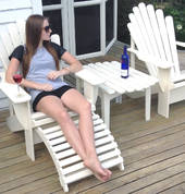 Connoisseur Cape Cod chairs with retractable footrest