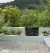 Water feature courtyard