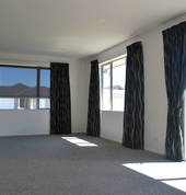 Licorice Abstract Fabric with a Sunscreen Roller Blind