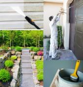 Waterblasting and painting