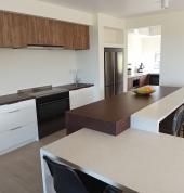 Two tone kitchen/dining with Florim Porcelain bench tops