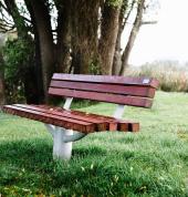 Park bench seating
