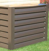 Heat Pump Covers Louvre Brown