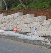 success job of stone retaining wall in south auckland.