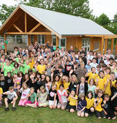 Hukanui Primary School's Eco Classroom - built with student participation; by PAUA Architects