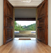 European Oak engineered wide board with colour applied