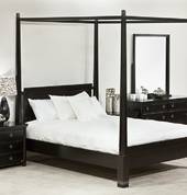 Modern minimalist Pencil Bed 4-poster