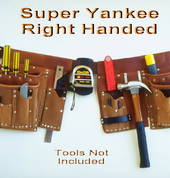 Millenz Right Hand Super Yankee tool belt with leather belt